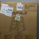 Wooden High Chair for Baby & Toddler  Restaurant-Style Stackable HighChair with Commercial Grade Solid Wood for Dining Table & Kitchen  Compact & Portable Design for Home & Restaurant Use - Cherry