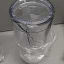 MEWAY 30oz/2 pcs Classic Insulated Tumblers,Double Wall Acrylic Tumbler with LidReusable Plastic Insulated Tumblers with Strawfor cold drinks, sand ice, whatever you like(transparent,2 pack)