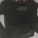 Avidlove Women's Sheer Mesh Long Sleeve Crop Top y2k Sexy Tee Blouse Cutout Clubwear with Thumb Holes (Medium, Black)