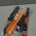 33" Extendable Snow Brush and Ice Scraper for Car Windshield, 2-in-1 Car Snow Brush & Ice Scraper with 360 Pivoting Brush Head and Comfortable Foam Grip for SUV Trucks Sedans,Orange