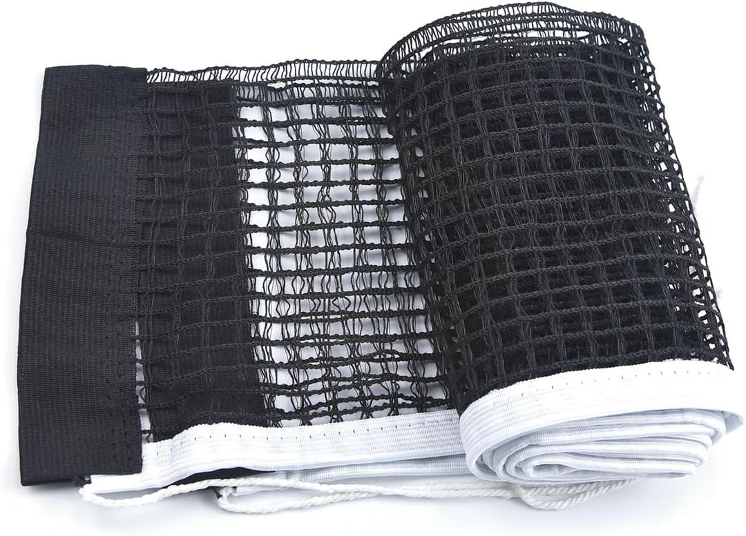 Ping Pong Net Nylon Pingpong Net for Indoor Outdoor School Gym Black Table Tennis Net Replacement (70.8" x 5.9")