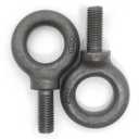 Lifting Shoulder Eye Bolt 5/ 8"-11 X 1-1/ 4" 2 Pcs, Industrial Grade Heavy Duty Forged Steel for Truck Tractor Bucket Use As Towing&Pulling Point