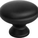 Cabinet Knobs Round Drawer Knobs, 20Pack Black Single Hole, Round Single Hole Kitchen Drawer Hardware for Dresser