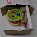 Hape Walk-A-Long Snail Pull Toy |Award Winning Toddler Wooden Push and Pull Toy with Removable Color