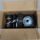 Upgraded Caster Wheels for Blackstone 28" Griddles, Griddle Wheels Parts for Blackstone Accessories with Brake, 360 Degree Silky Swivel, Griddle Parts for Blackstone 2287 2403, Adventure Ready 28"