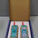 Robot Walkie Talkie for Kids, 2 Pack Wooden Handheld Walkie-Talkie for Boys and Girls Ages 3-12 Hiking Camping, 1000FT Long Range with 2 Way Radio, Indoor and Outdoor Toys for Birthday Xmas