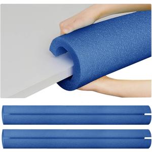 Hanaive 2 Pcs 40 Inch x 4. 1 Inch Jumbo Pool Noodles Bulk Large Swimming Foam Noodles for Floating Craft Projects Pre Slit Clamp Foam Protection Padding Bumper(Blue)
