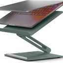 Native Union Desk Laptop Stand  Height Adjustable Ergonomic Computer Stand  Compatible with MacBook Air/Pro, iPad, Dell, HP, Lenovo, Microsoft Surface & Laptops & Tablets Up to 5kg (Slate Green)