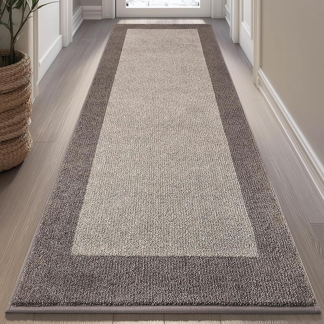 Runner Rug 32" x 75", Kitchen Rug for Hallway, Door, Roll Packing, Beige