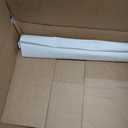 Cordless Roman Window Shades, Beige White Blackout Roman Shades Custom Washable Fabric Roman Blinds For Windows, Doors, French Doors, Kitchen Windows, 118"L x 98"W