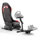 DIWANGUS Racing Simulator Cockpit Racing Wheel Stand with Seat Gaming Chair Sim Racing Cockpit for G29 G920 G923 G27 G25 T248X T248 T300RS T150 458 TX Xbox PS4 PS5 PC Accessories