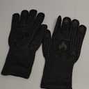 BBQ & Grill Gloves, Oven Gloves, 1472F Silicone Oven Mitts Heat Resistant Grilling Gloves Fireproof Non-Slip for Barbecue Cooking Baking Smoking, 1-Pair BlackL (Large)