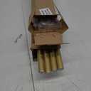 knobelite 1-Inch Single Window Curtain Rod Nickel for Windows 36 to 72 inch,with Decrative Finail Window Treatment Drapery Rods Set Length Adjustable, Gold Curtain Rod (Gold,2 Pack)