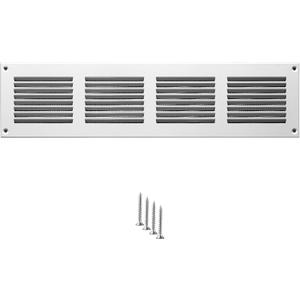 14x2 Vent Cover (Duct Opening) - White HVAC Return Air Grille for Wall and Ceiling - Metal AC Vent Cover with Mesh - Rectangular Ventilation Register - External Dimensions: 15.75" W x 3.94" H