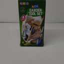 Play22 Kids Garden Tool Set Toy 4-Piece - Shovel, Rake, Hoe, Leaf Rake, Wooden Gardening Tools for Kids Best Outdoor Toys Gift for Boys and Girls