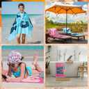 Peryiter 4 Pcs Cousin Crew Beach Towels Extra Large 27.6 x 59 Inch Funny Pool Towel for Summer Swimming Pond Lake Gift Team Gift Birthday Present Baseball Beach Lounge Cover Accessories