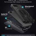 Magnetic for iPhone 17e Case/iPhone 16e Case with Screen Protector & Invisible Kickstand, [Compatible with MagSafe] 3-in-1 Full Body Military Grade Heavy Duty Phone Cover for iPhone 17 E/16 E, Black