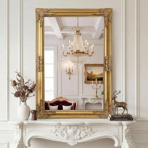 Vintage Gold Mirror for Wall, 28"x40" Antique Decorative Ornate Baroque Mirror for Living Room, Entryway, Bathroom, Fireplace