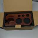 KHAVA Espresso Tamping Station | Wooden Coffee Tamper Station 51-54 mm | Espresso Organizer Portafilter Holder | Coffee Station Organizer for Countertop | Espresso Accessories for Coffee Bar, Natural