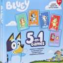 Bluey 5-in-1 Card Game Set, Jumbo-Sized 53-Deck Toddler Game, Multi-Color Interactive Play Card Games for Kids of Ages 3+