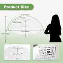 Wedding Clear Bubble Umbrellas 12 Pack, Transparent Dome Stick Umbrella | See Through White Umbrella Bulk Large Canopy with Auto Open J-Handle, Rain & Windproof, for Photo Golf Prom & Outdoor Events
