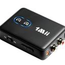 1Mii RCA Bluetooth 5.3 Adapter for TV, 3.5mm AUX Bluetooth Transmitter Receiver for 2 AirPods or Headphones, Home Stereo, Speakers, Projector, Treadmills, PC, with Volume Control, aptX Low Latency