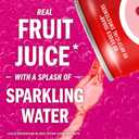 IZZE Sparkling Water Juice Beverage Blend, Strawberry, No Sugar Added, 8.4 FL OZ, 24 Cans