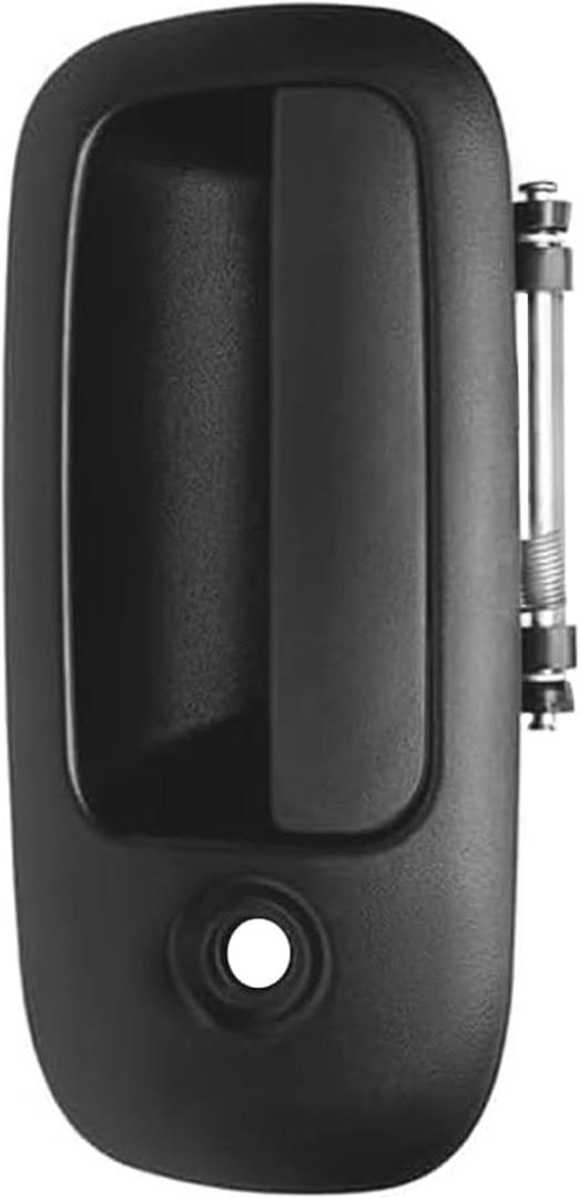 Exterior Door Handle Front Left Driver Side for 1996-2009 Chevy Express, GMC Savana 1500 2500 3500 4500 Van, Replaces 79320,w/Key Hole,Textured Black