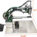 2021 Cobbler Sewing Machine 110V 250W Motor with Stainless Steel Base Eletrical and Manual Sets Leather Sewing Machine for Leather/Shoes/Bags/Clothes/Quilts/Coats/TrousersGreen