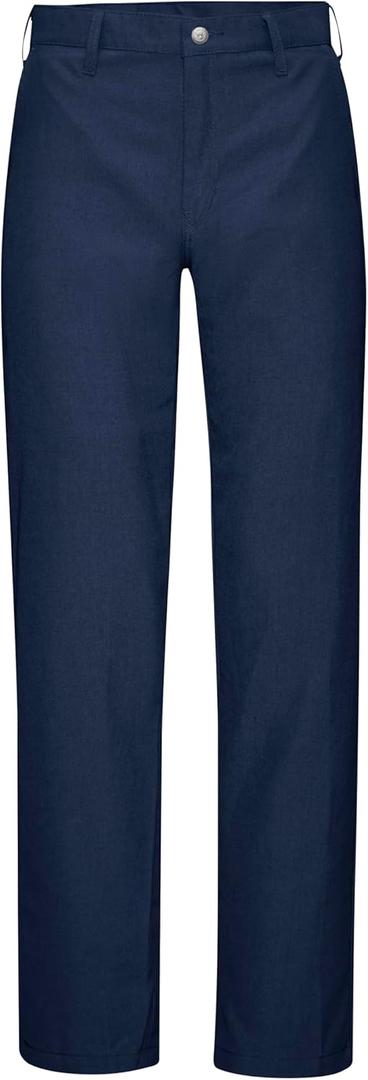 Bulwark Flame Resistant 6 Oz Nomex IIIA Mens Work Pant with Button Closure (32W x 30L, Navy)