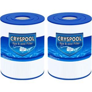 Cryspool pwk65 Compatible with Watkins 31114, Hot Spot spa Filter, C-8465, FC-3960, 71827, 71828, Watkins 65 sq.ft hot tub Filter, 2 Pack