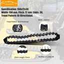 Heavy Duty Rubber Track 150x72x36 Fits for AGT YSRT14