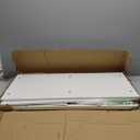 Lufeiya Small White Kids Desk with Drawers for Bedroom, 32 Inch Home Office Desks with Fabric Storage Drawer and Bag, Study Writing Vanity Table for Small Spaces, White (31.5")