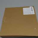 Topkey Silent Wall Clock 10 Inch Pearlescent Gradient Minimalist Design Round Mute Decorative Wall Clocks for Bedroom Office - Orange