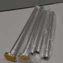 Chrome Shower Curtain Rod 31 to 80 Inch,1 Inch Diameter Adjustable Spring Tension Curtain Rod No Drilling Stainless Steel Telescoping Rod,No Rust