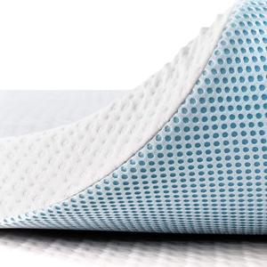 subrtex 3 Inch Gel-Infused Memory Foam Bed Mattress Topper High Density Cooling Pad Removable Fitted Bamboo Cover Ventilated Design (California King)