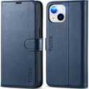 TUCCH Case for iPhone 14 Case Wallet 6.1", [TPU Shockproof Inner Shell], PU Leather [RFID Blocking] 4 Card Holder Magnetic Stand Protective Cover Compatible with iPhone 14 2022, Dark Blue