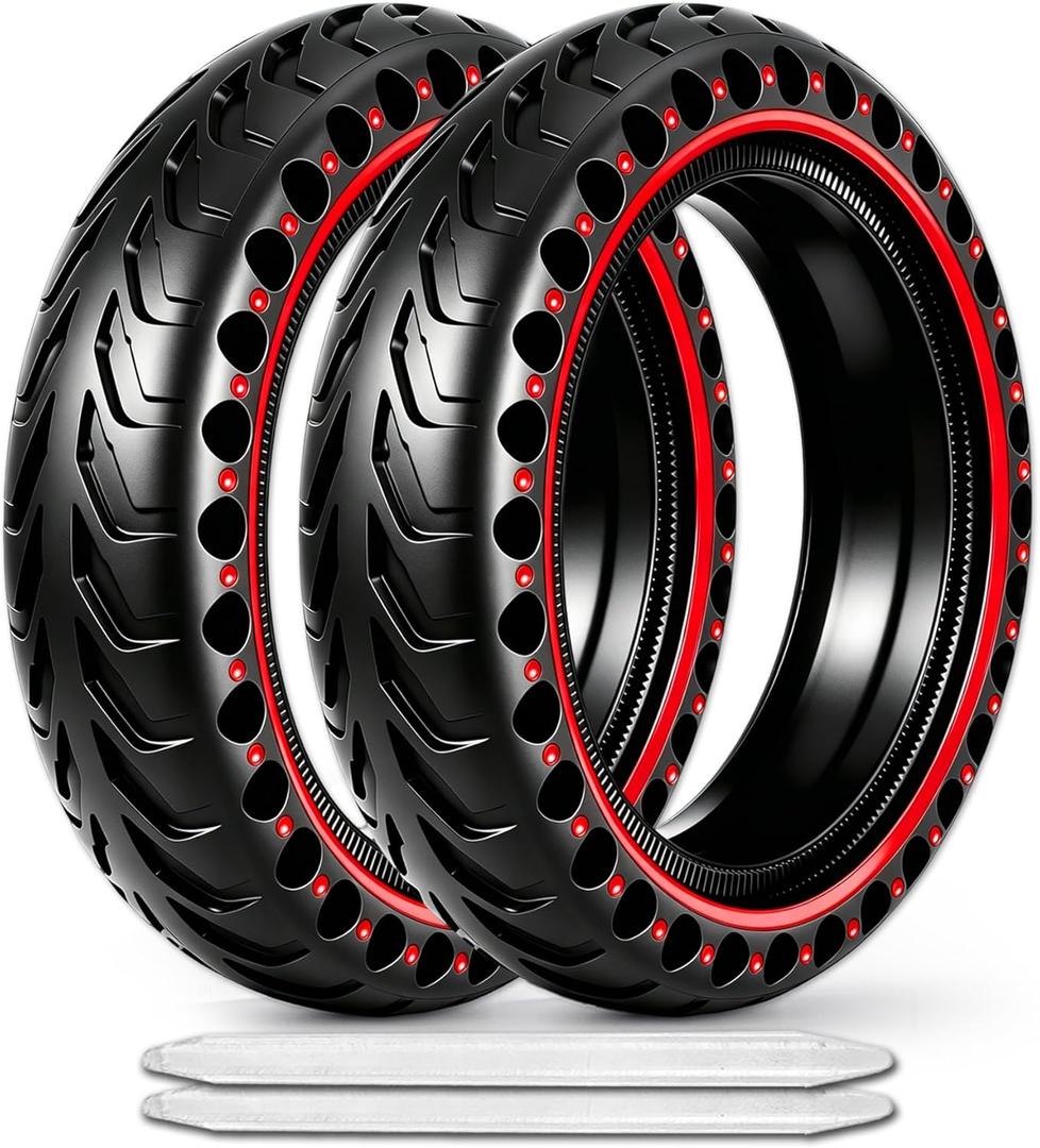 2-Pack 50/75-6.1 Scooter Tire Tubeless, Upgrade Your Scooter with 8.5x2.0 Airless TIres, Puncture-proof, 8 1/2 x2 Replacement Tyre Compatible with Gotrax GXL V2/XR/APEX, Hiboy S2