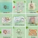 Horse Gift for Women,9pcs Gifts Set for Horse Lovers, Birthday Present with Throw Blanket,Coffee Mugs,Novelty Socks,Make up Bag,Stickers