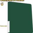 16 Pocket Toploader Binder, Holds 640 Cards, Ringless Design Side-Load Toploaders Holder for 3"x4" Top Loader Trading/Sports Cards Top Loaders (Green)