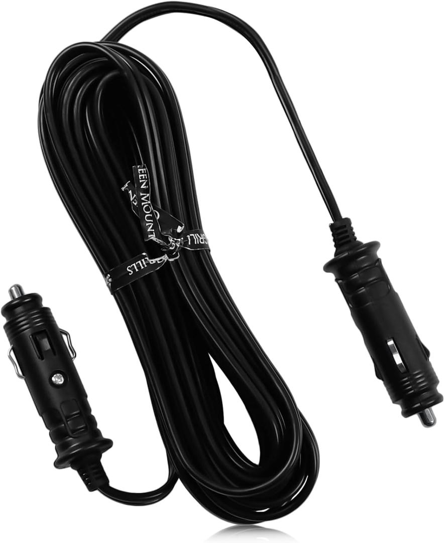 12V Power Cord for GMG Green Mountain Grill Jim Bowie, Daniel Boone, Davy Crockett 12V Prime/Prime Plus Pellet Grills, P-1012 Vehicle Adapter Replacement Part for GMG Ledge Peak Trek Grills