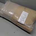 downluxe Outdoor Chair Cushions Set of 2 for Patio Furniture, Waterproof Tufted Overstuffed Patio Furniture Cushions, Memory Foam Outdoor Seat Cushion, 19" X 19" X 5", Khaki, 2 Count