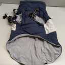 SUNFURA Dog Coat for Large Dogs, Warm Pet Jacket Winter with Harness Built in, Waterproof Pet Snow Jacket with Furry Collar, Reflective Fleece Snowsuit for Extra Large Dogs, Navy Blue XL