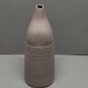 Decorative Ceramic Round Cone Shape Centerpiece Table Vase  Pink, Large