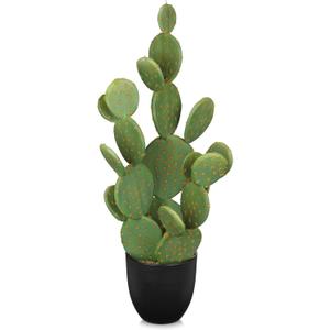 Artistic Cactus Potted Plants, Artificial Plants, Suitable For Home Gardens, Office Decoration, Housewarming Gifts, Imitation Cactus Festival decoration, furniture decoration, farmhou(Opuntia Chloroti Artistic Cactus Potted Plants, Artificial Plants, Suitable For Home Gardens, Office Decoration, Housewarming Gifts, Imitation Cactus Festival decoration, furniture decoration, farmhou(Opuntia Chloroti