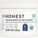 The Honest Company Head-to-Toe Healing Ointment, Multi-Purpose Baby Balm, Hypoallergenic, Fragrance-Free, Vegan, 10 oz