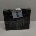 Herogo Black Bathroom Faucet, Stainless Steel Modern Bathroom Sink Faucets with Pop-up Sink Drain & Deck Plate 1 or 3 Hole, Single Handle RV Washbasin Lavatory Faucet with 2 Water Hoses