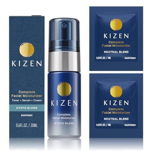 All-in-One | Face Moisturizer for Men | Anti Aging Face Cream for Men with Oak Extract | Anti Wrinkle Cream & Facial Moisturizer (Kyoto Blend, 0.68 fl oz / 20ml + 2 Neutral Blend Sachets)