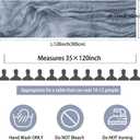 12 Pack 10Ft Cheesecloth Table Runner 35x120 Inch Boho Gauze Table Runner Rustic Cheese Cloth Long Romantic Table Runners for Wedding Bridal Shower Birthday Party Table Decor (Dusty Blue)