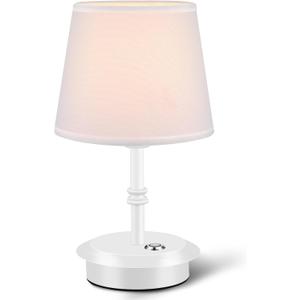 Anxingtools Mini  Cordless LED Table Lamp with Dimmer, Built-in Rechargeable Battery, 3-Level Brightness, Patio Table Lamp, Bedside Night Lamp, Ambient Light for Restaurant (White)